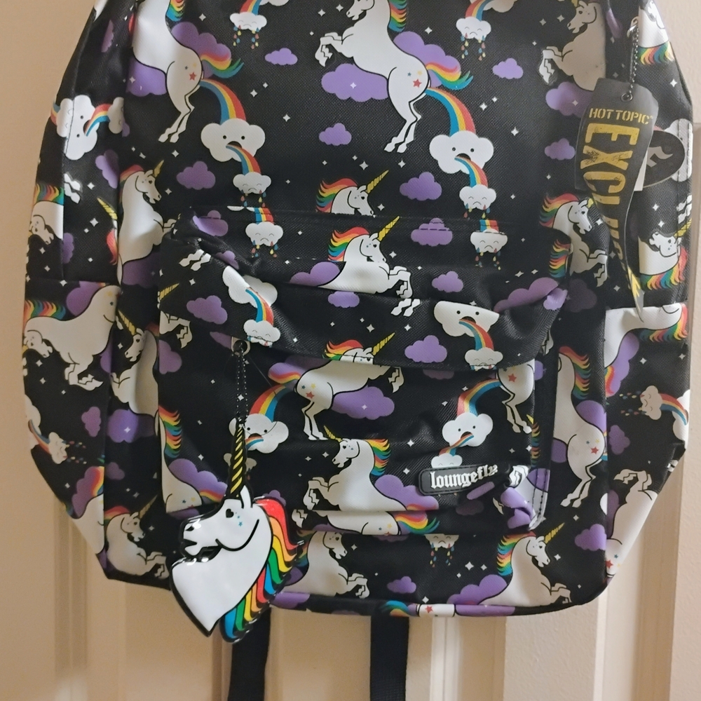 Unicorn Rainbow Backpack by Loungefly - Black  Adults/kids